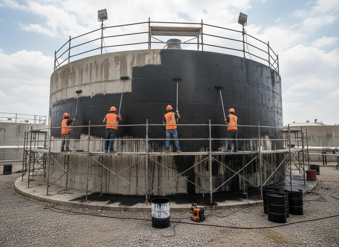 أفضل شركة عزل خزانات بجدة | عزل إيبوكسي وأسمنتي معتمد – كيان وبناء للمقاولات - خدمة كيان وبناء