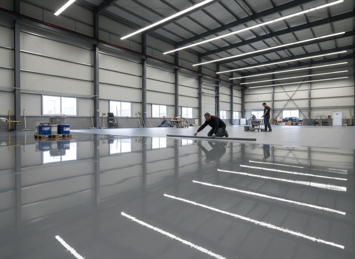 شركة تركيب أرضيات إيبوكسي في جدة | كيان وبناء للمقاولات - خدمة كيان وبناء