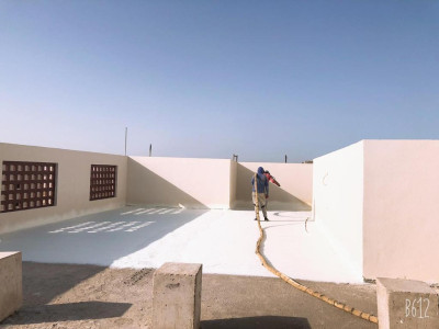 عزل اسطح مستشفى الدكتور عبدة الزبيدى بالقنفذة - مشروع كيان وبناء